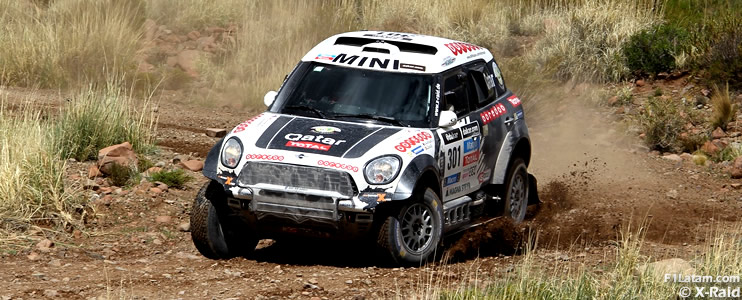 Al-Attiyah gana la etapa y Peterhansel le sigue descontando a Roma - Rally Dakar 2014 - Día 10 