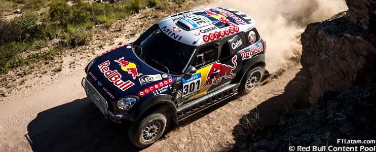 Al-Attiyah vuela con el MINI ALL4 Racing y se aleja de sus rivales - Etapa 2 - Rally Dakar 2015 