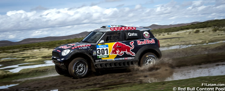 Nasser Al-Attiyah y MINI siguen con paso firme rumbo a la victoria -  Etapa 11 - Rally Dakar 2015
