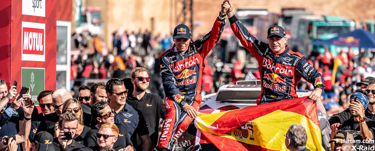 El español Carlos Sainz logra su tercer título en el exigente Rally Dakar