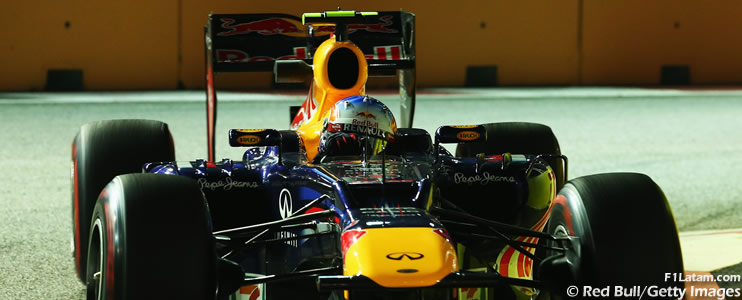 Decepción de Sebastian Vettel y Mark Webber - Reporte Clasificación - GP de Singapur - Red Bull 
