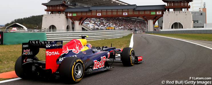 Primera fila para Webber y Vettel - Reporte Clasificación - GP de Corea - Red Bull 