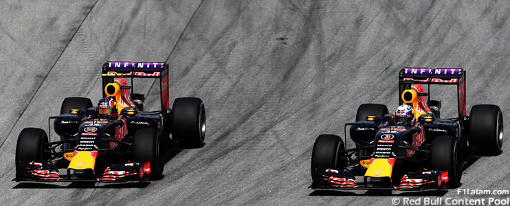 Kvyat y Ricciardo rescatan los últimos puntos - Reporte Carrera - GP de Malasia - Red Bull