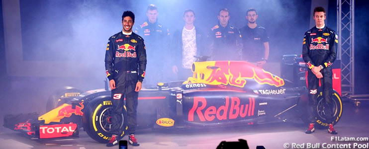 Red Bull Racing presenta la decoración que tendrá su auto en la temporada 2016 de Fórmula 1
 