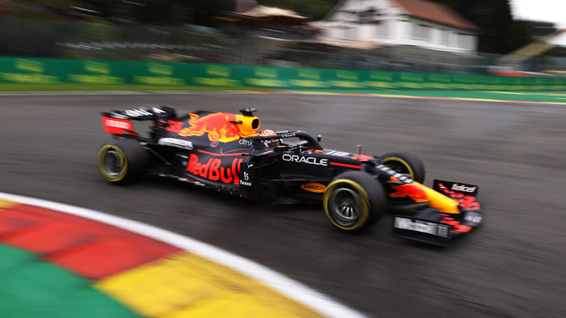 Verstappen adelante pero termina chocando el auto - Reporte Pruebas Libres 2 - GP de Bélgica