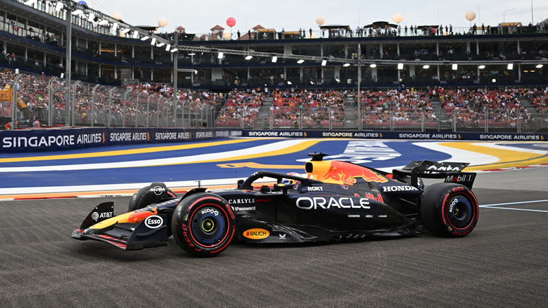 Verstappen arriba con estrecha diferencia en el top 5 - Reporte Pruebas Libres 3 - GP de Singapur