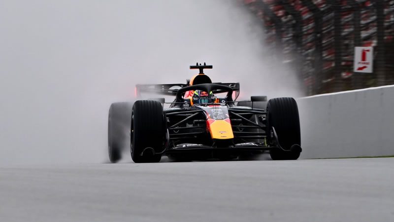 Con accidente de Hadjar en el Red Bull RB22 concluyó la segunda jornada de test en Barcelona