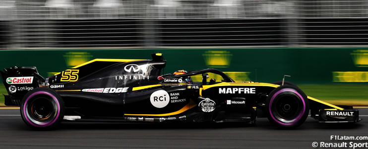 Hülkenberg y Sainz sumaron por partida doble para la escudería Renault en Australia 
