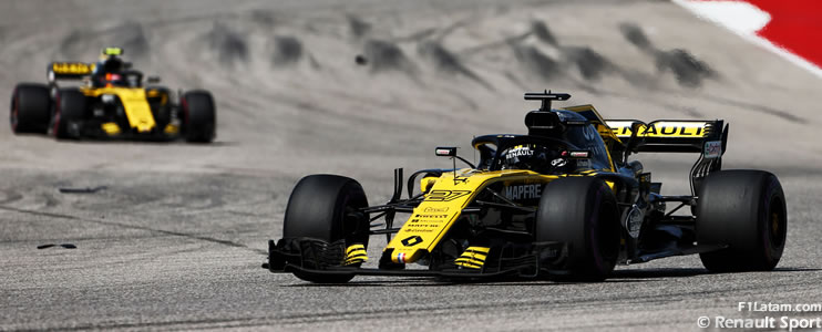 Renault Sport Formula One Team logró en Austin su mejor resultado de la temporada 
