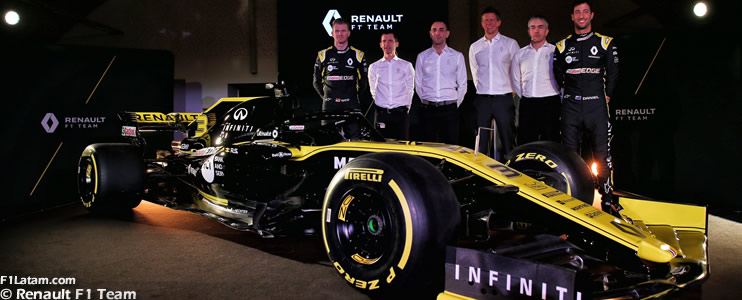El nuevo Renault R.S.19. de Ricciardo y Hülkenberg es presentado al mundo 