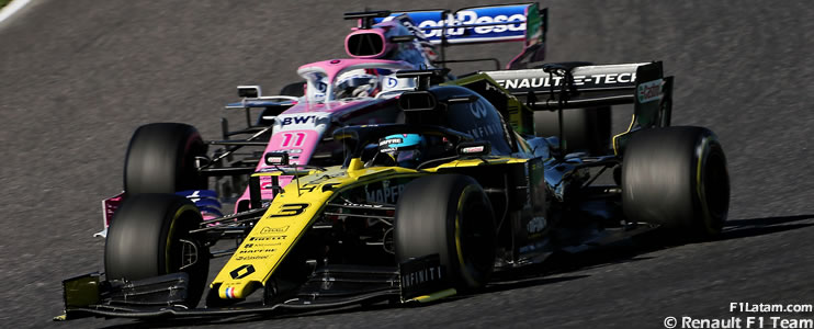 Racing Point presenta protesta contra Renault tras la carrera del Gran Premio de Japón