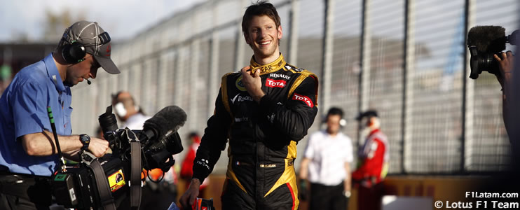 Grosjean sorprende y Räikkönen se queda en la Q1 - Reporte Clasificación - GP de Australia - Lotus 
