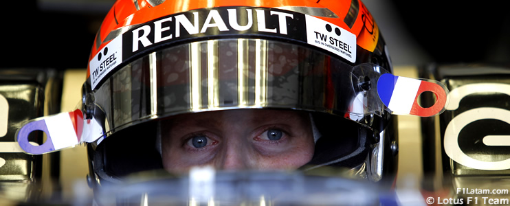 Grosjean el más rápido bajo la lluvia - Reporte Pruebas Libres 1 - GP de Gran Bretaña 