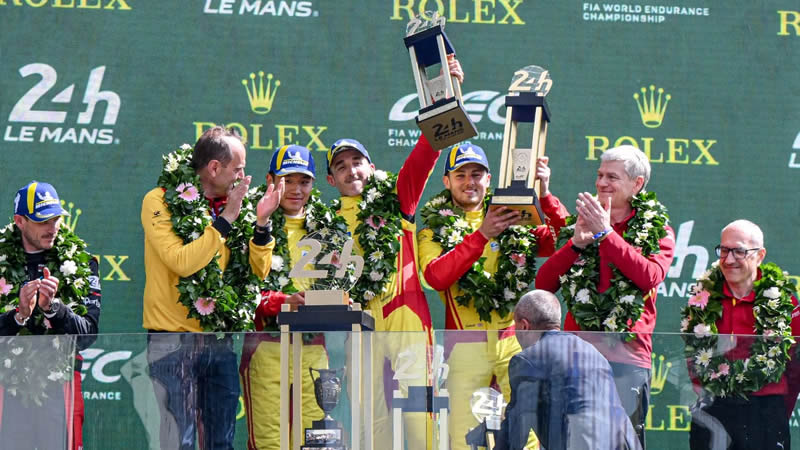 De la mano de Robert Kubica, Ferrari gana por tercera vez consecutiva las 24 Horas de Le Mans