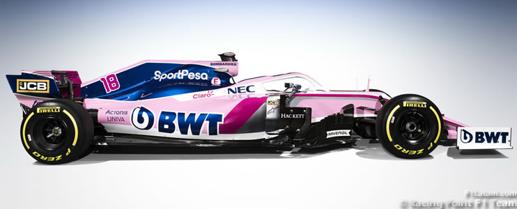Racing Point (ex Force India) presenta en Canadá el nuevo RP19 de Pérez y Stroll