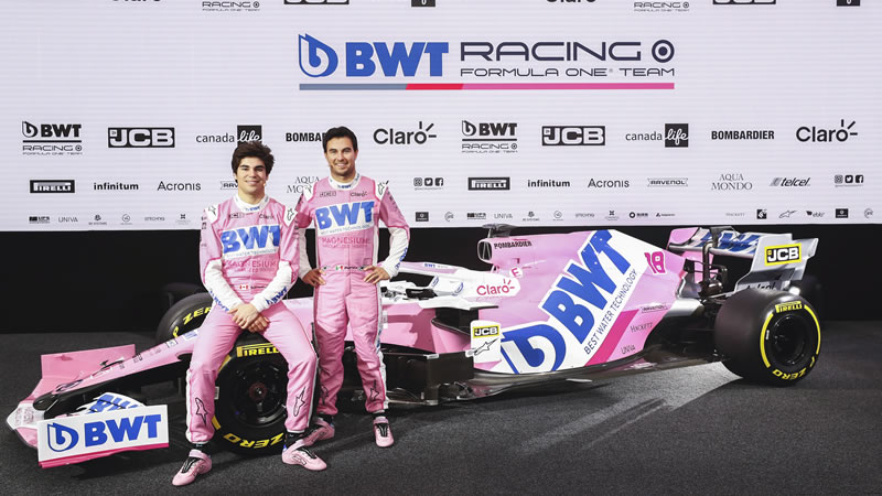 Racing Point devela el nuevo RP20 de Sergio Pérez y Lance Stroll