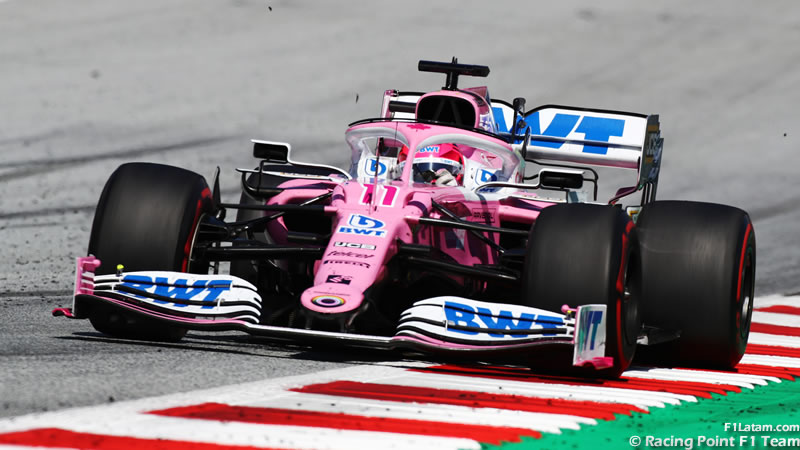 Sergio Pérez dejó a Racing Point adelante - Reporte Pruebas Libres 1 - GP de Estiria 