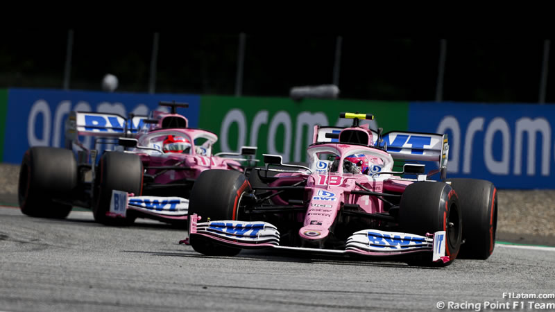 Pérez y Stroll llegan al Circuito de Silverstone con expectativa gracias al RP20