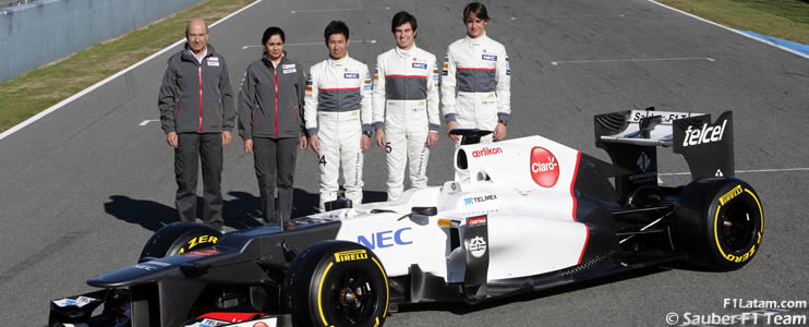Sauber presenta el nuevo C31 en el Circuito de Jerez 