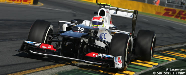 Penalización de cinco puestos para Sergio Pérez - Reporte Clasificación - GP de Australia - Sauber 