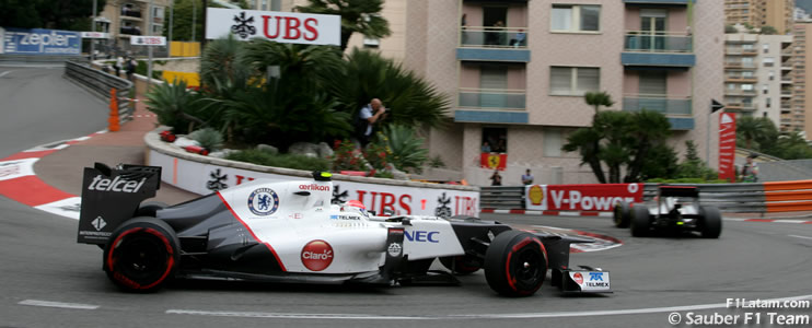 Sergio Pérez con la vuelta rápida y al borde de los puntos - Reporte Carrera - GP de Mónaco - Sauber 