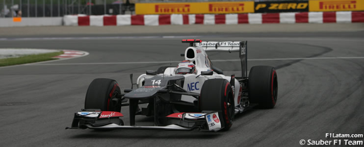 Muy buen comienzo para Kobayashi y Pérez - Reporte Viernes - GP de Canadá - Sauber 