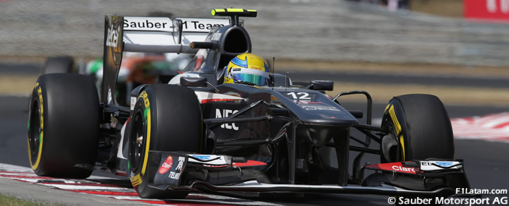 Problema en la caja deja fuera a Esteban Gutiérrez - Reporte Carrera - GP de Hungría - Sauber 