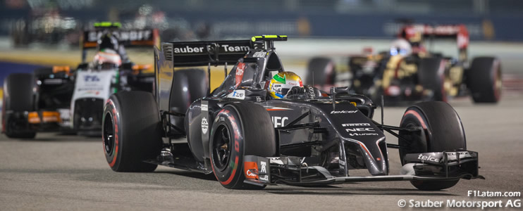 Gutiérrez y Sutil siguen sufriendo con el C33 - Reporte Carrera - GP de Singapur - Sauber
