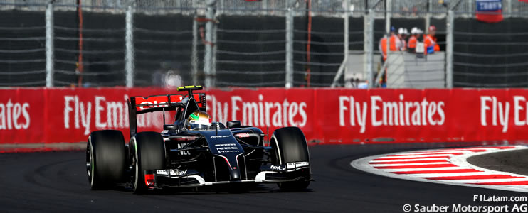 Gutiérrez y Sutil no tuvieron suerte con la estrategia - Reporte Carrera - GP de Rusia - Sauber
 
