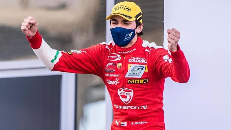 Sebastián Montoya inicia 2022 de gran forma al lograr su primera victoria en el automovilismo