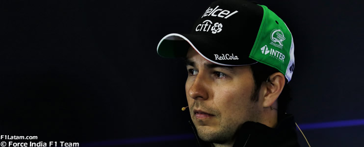 Molesta a 'Checo' Pérez su décimo lugar en la clasificación del GP de su país 