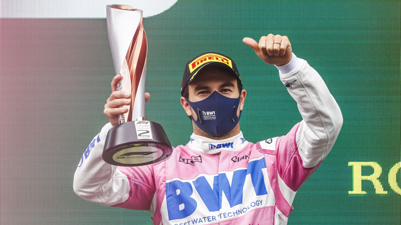 Brillante segundo lugar para Sergio Pérez en Estambul, su noveno podio en la F1