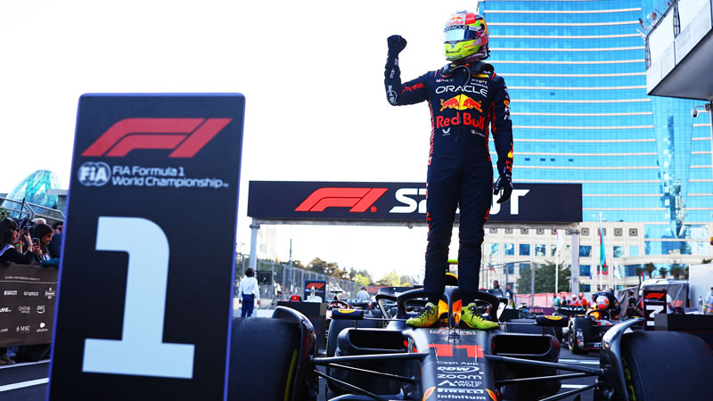 'Checo' Pérez se impone en la primera competencia en Bakú - Reporte Sprint - GP de Azerbaiyán 
