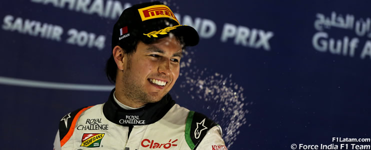 Optimismo de Sergio Pérez tras el podium en Bahrein - Previo - GP de China - Force India
