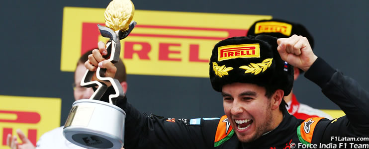 El mexicano Sergio Pérez logra en Rusia su quinto podio en la Fórmula 1
 