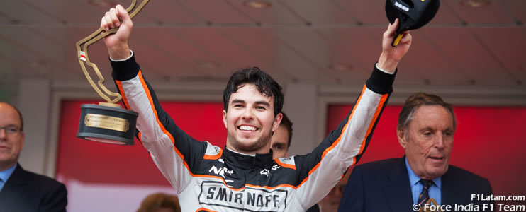 Sergio 'Checo' Pérez logra en Mónaco su sexto podio en la Fórmula 1
 