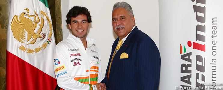 El mexicano Sergio Pérez será piloto de Force India en la Temporada 2014
