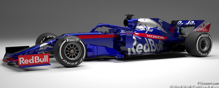 La escudería Toro Rosso devela su nuevo STR14 para la temporada 2019 