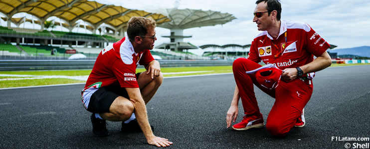 Sebastian Vettel elogia el nuevo asfalto del Circuito Internacional de Sepang
