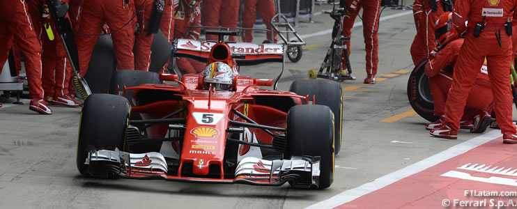 Vettel y Ferrari pierden puntos valiosos en Silverstone en el campeonato de pilotos y constructores 