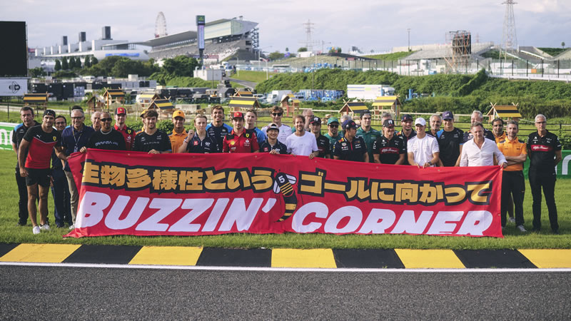 Vettel crea en Suzuka un hotel para abejas en pro de la biodiversidad y es apoyado por toda la F1 