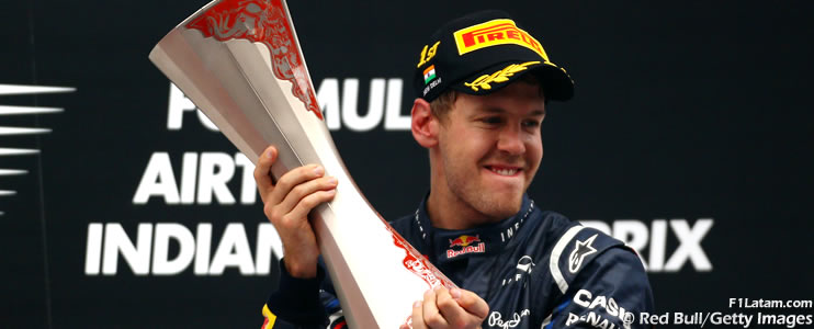 Cuarta victoria consecutiva de la temporada para Vettel - Reporte Carrera - GP de India - Red Bull 