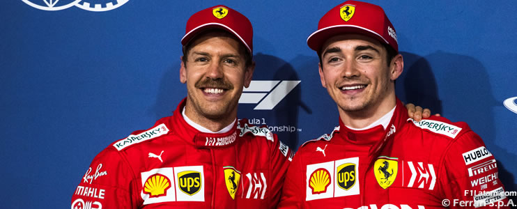 Vettel y Leclerc quieren la primera victoria para Ferrari en 2019
