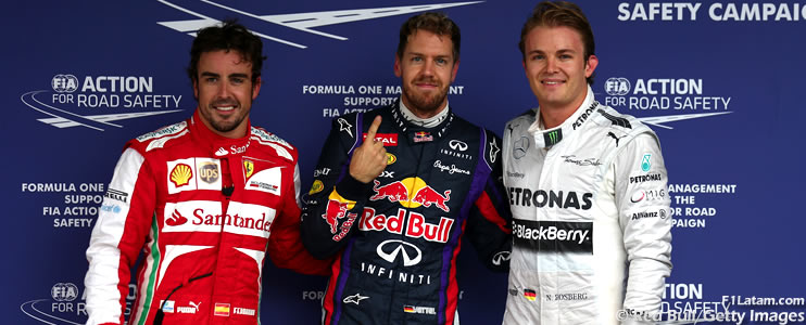 Sebastian Vettel logra la pole position bajo la lluvia en Interlagos - Reporte Clasificación - GP de Brasil 