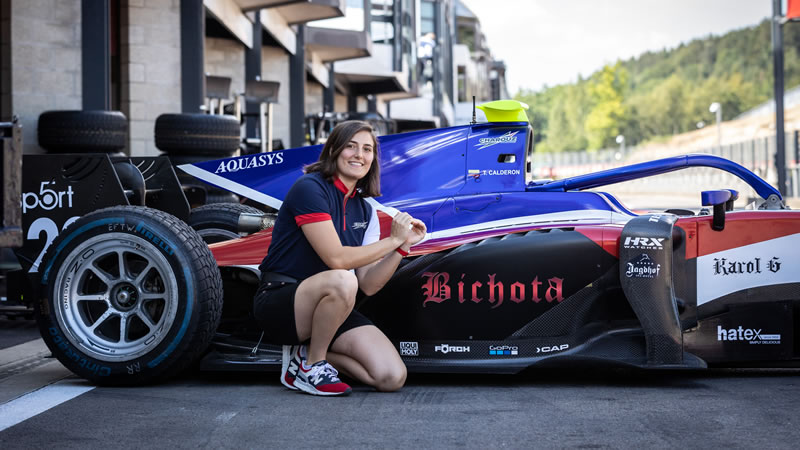Karol G y Claro-Telcel contribuyen para que Tatiana Calderón regrese a la Fórmula 2 