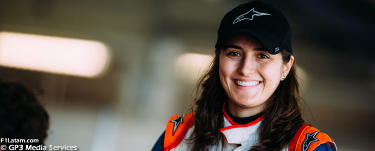 La piloto colombiana Tatiana Calderón debutó en la GP3 Series en Barcelona
