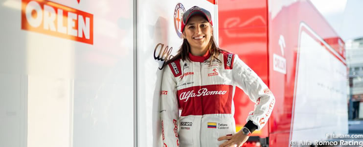 Tatiana Calderón continúa en 2020 como piloto de pruebas de Alfa Romeo Racing