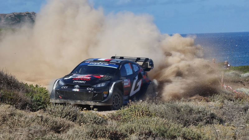 TOYOTA GAZOO Racing rozó la victoria en el Rally Italia de Cerdeña del WRC