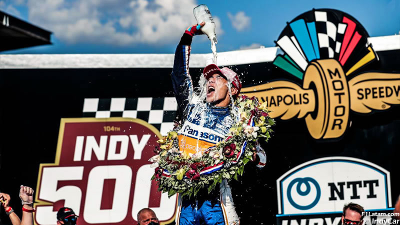 Takuma Sato logró su segundo triunfo en las 500 millas de Indianápolis 