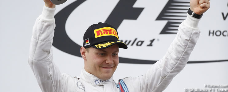Tercer podio consecutivo para Bottas y de nuevo Massa afuera - 
Reporte Carrera - GP de Alemania - Williams
